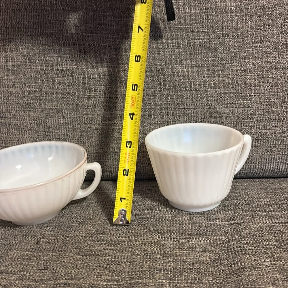 Macbeth Evans Monax Petalware 2 Teacup & Sugar Bowl